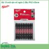 Bộ 10 mũi vặn vít ngắn 2 đầu Milwaukee PH2-65mm được làm bằng chất liệu hợp kim thép cứng cáp, không hoen gỉ hay cong vênh, mài mòn trong quá trình làm việc, cho độ bền sử dụng lâu dài theo thời gian. 