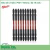 Đầu vặn vít dài Milwaukee PH2-110mm Bộ 10 mũi được làm bằng chất liệu hợp kim thép cứng cáp, không hoen gỉ hay cong vênh, mài mòn trong quá trình làm việc, cho độ bền sử dụng lâu dài theo thời gian