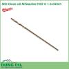 Mũi khoan sắt Milwaukee HSS-G 1.0x34mm được làm bằng chất liệu hợp kim thép cứng cáp, không hoen gỉ hay cong vênh, mài mòn trong quá trình làm việc, cho độ bền sử dụng lâu dài theo thời gian.