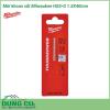 Mũi khoan sắt Milwaukee HSS-G 1.5X40mm được làm bằng chất liệu hợp kim thép cứng cáp, không hoen gỉ hay cong vênh, mài mòn trong quá trình làm việc, cho độ bền sử dụng lâu dài theo thời gian.