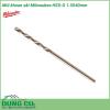 Mũi khoan sắt Milwaukee HSS-G 1.5X40mm được làm bằng chất liệu hợp kim thép cứng cáp, không hoen gỉ hay cong vênh, mài mòn trong quá trình làm việc, cho độ bền sử dụng lâu dài theo thời gian.