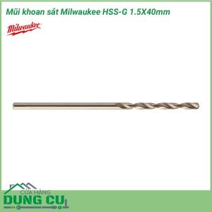 Mũi khoan sắt Milwaukee HSS-G 1.5X40mm