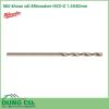 Mũi khoan sắt Milwaukee HSS-G 1.5X40mm được làm bằng chất liệu hợp kim thép cứng cáp, không hoen gỉ hay cong vênh, mài mòn trong quá trình làm việc, cho độ bền sử dụng lâu dài theo thời gian.