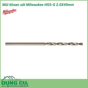 Mũi khoan sắt Milwaukee HSS-G 2.0X49mm