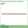 Mũi khoan sắt Milwaukee HSS-G 2.0X49mm được làm bằng chất liệu hợp kim thép cứng cáp, không hoen gỉ hay cong vênh, mài mòn trong quá trình làm việc, cho độ bền sử dụng lâu dài theo thời gian.