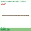 Mũi khoan sắt Milwaukee HSS-G 2.5x57mm được làm bằng chất liệu hợp kim thép cứng cáp, không hoen gỉ hay cong vênh, mài mòn trong quá trình làm việc, cho độ bền sử dụng lâu dài theo thời gian.