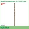 Mũi khoan sắt Milwaukee HSS-G 3.2x65mm được làm bằng chất liệu hợp kim thép cứng cáp, không hoen gỉ hay cong vênh, mài mòn trong quá trình làm việc, cho độ bền sử dụng lâu dài theo thời gian