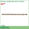 Mũi khoan sắt Milwaukee HSS-G 3.5x70mm được làm bằng chất liệu hợp kim thép cứng cáp, không hoen gỉ hay cong vênh, mài mòn trong quá trình làm việc, cho độ bền sử dụng lâu dài theo thời gian