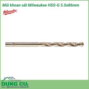 Mũi khoan sắt HSS-G Milwaukee 5.0x86mm