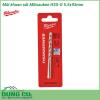 Mũi khoan sắt HSS-G Milwaukee 5.5x93mm được làm bằng chất liệu hợp kim thép cứng cáp, không hoen gỉ hay cong vênh, mài mòn trong quá trình làm việc, cho độ bền sử dụng lâu dài theo thời gian