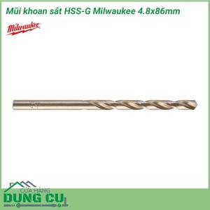 Mũi khoan sắt HSS-G Milwaukee 4.8x86mm