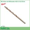 Mũi khoan sắt Milwaukee HSS-G 4.0x75mm được làm bằng chất liệu hợp kim thép cứng cáp, không hoen gỉ hay cong vênh, mài mòn trong quá trình làm việc, cho độ bền sử dụng lâu dài theo thời gian