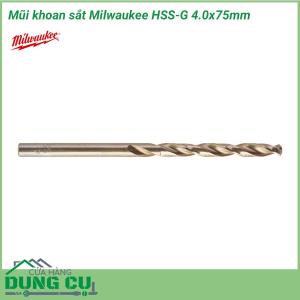 Mũi khoan sắt Milwaukee HSS-G 4.0x75mm