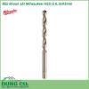 Mũi khoan sắt Milwaukee HSS-G 6.0x93mm được làm bằng chất liệu hợp kim thép cứng cáp, không hoen gỉ hay cong vênh, mài mòn trong quá trình làm việc, cho độ bền sử dụng lâu dài theo thời gian