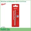 Mũi khoan sắt Milwaukee HSS-G 6.5x101mm được làm bằng chất liệu hợp kim thép cứng cáp, không hoen gỉ hay cong vênh, mài mòn trong quá trình làm việc, cho độ bền sử dụng lâu dài theo thời gian