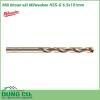 Mũi khoan sắt Milwaukee HSS-G 6.5x101mm được làm bằng chất liệu hợp kim thép cứng cáp, không hoen gỉ hay cong vênh, mài mòn trong quá trình làm việc, cho độ bền sử dụng lâu dài theo thời gian