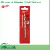 Mũi khoan sắt Milwaukee HSS-G 7.0x109mm được làm bằng chất liệu hợp kim thép cứng cáp, không hoen gỉ hay cong vênh, mài mòn trong quá trình làm việc, cho độ bền sử dụng lâu dài theo thời gian