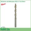 Mũi khoan sắt Milwaukee HSS-G 7.5x109mm được làm bằng chất liệu hợp kim thép cứng cáp, không hoen gỉ hay cong vênh, mài mòn trong quá trình làm việc, cho độ bền sử dụng lâu dài theo thời gian