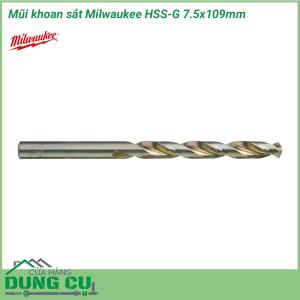 Mũi khoan sắt Milwaukee HSS-G 7.5x109mm