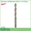 Mũi khoan sắt Milwaukee HSS-G 11.0x142mm được làm bằng chất liệu hợp kim thép cứng cáp, không hoen gỉ hay cong vênh, mài mòn trong quá trình làm việc, cho độ bền sử dụng lâu dài theo thời gian