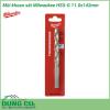 Mũi khoan sắt Milwaukee HSS-G 11.0x142mm được làm bằng chất liệu hợp kim thép cứng cáp, không hoen gỉ hay cong vênh, mài mòn trong quá trình làm việc, cho độ bền sử dụng lâu dài theo thời gian