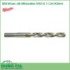 Mũi khoan sắt Milwaukee HSS-G 11.0x142mm được làm bằng chất liệu hợp kim thép cứng cáp, không hoen gỉ hay cong vênh, mài mòn trong quá trình làm việc, cho độ bền sử dụng lâu dài theo thời gian