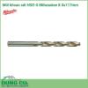 Mũi khoan sắt HSS-G Milwaukee 8.5x117mm được làm bằng chất liệu hợp kim thép cứng cáp, không hoen gỉ hay cong vênh, mài mòn trong quá trình làm việc, cho độ bền sử dụng lâu dài theo thời gian