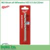 Mũi khoan sắt Milwaukee HSS-G 9.0x125mm được làm bằng chất liệu hợp kim thép cứng cáp, không hoen gỉ hay cong vênh, mài mòn trong quá trình làm việc, cho độ bền sử dụng lâu dài theo thời gian