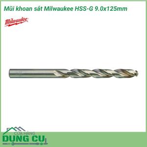 Mũi khoan sắt Milwaukee HSS-G 9.0x125mm