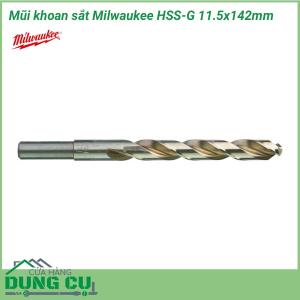 Mũi khoan sắt Milwaukee HSS-G 11.5x142mm