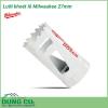 Lưỡi khoét lỗ Milwaukee đa năng 27mm được làm bằng chất liệu hợp kim thép cứng cáp, không hoen gỉ hay cong vênh, mài mòn trong quá trình làm việc, cho độ bền sử dụng lâu dài theo thời gian