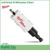 Lưỡi khoét lỗ Milwaukee 24mm được làm bằng chất liệu hợp kim thép cứng cáp, không hoen gỉ hay cong vênh, mài mòn trong quá trình làm việc, cho độ bền sử dụng lâu dài theo thời gian