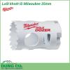 Lưỡi khoét lỗ Milwaukee 35mm được làm bằng chất liệu hợp kim thép cứng cáp, không hoen gỉ hay cong vênh, mài mòn trong quá trình làm việc, cho độ bền sử dụng lâu dài theo thời gian