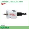 Lưỡi khoét lỗ Milwaukee 43mm được làm bằng chất liệu hợp kim thép cứng cáp, không hoen gỉ hay cong vênh, mài mòn trong quá trình làm việc, cho độ bền sử dụng lâu dài theo thời gian