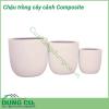 Chậu trồng cây cảnh Composite với kiểu dáng tao nhã thích hợp cho cả đặt trong mọi không gian nội ngoại thất từ nhà ở đến sảnh, hành lang, văn phòng công ty, … Chất liệu Composite giúp chậu tuy dáng to nhưng vẫn đẹp và thu hút, bền chắc theo thời gian