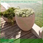 Chậu Composite Esteras Naturelite Beton Warm Gosport