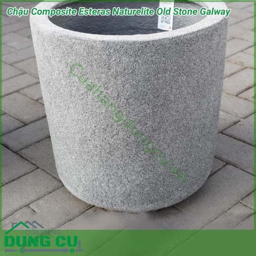 Chậu Composite Esteras Naturelite Old Stone Galway được lấy ý tưởng từ các từ thiên nhiên được thiết kế mộc mạc kết hợp màu sắc trang nhã nhẹ nhàng đem lại sự sang trọng và tinh tế cho không gian nhà bạn.