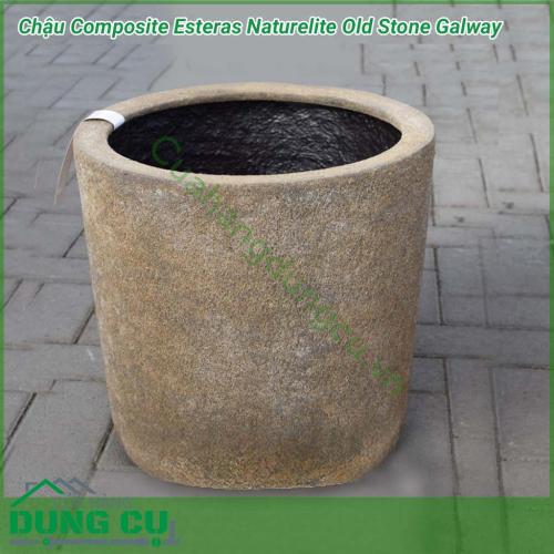 Chậu Composite Esteras Naturelite Old Stone Galway được lấy ý tưởng từ các từ thiên nhiên được thiết kế mộc mạc kết hợp màu sắc trang nhã nhẹ nhàng đem lại sự sang trọng và tinh tế cho không gian nhà bạn.