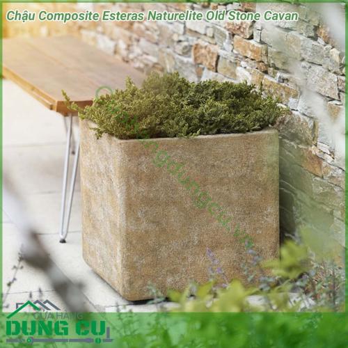 Chậu hoa Composite Esteras Naturelite Old Stone Cavan được lấy ý tưởng từ các từ thiên nhiên được thiết kế mộc mạc kết hợp màu sắc trang nhã nhẹ nhàng đem lại sự sang trọng và tinh tế cho không gian nhà bạn.