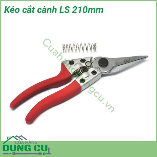 Kéo làm vườn cắt tỉa cành cây 210mm chuyên sử dụng để cắt tỉa cành nhánh cây được tin dùng bởi những người có đam mê với công việc làm vườn. Lưỡi kéo sắc bén giúp cắt tỉa cành nhanh chóng. Kéo cầm vừa tay, gọn nhẹ