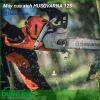 Máy cưa xích đa năng HUSQVARNA 125 dòng máy cưa mini dành riêng cắt tỉa những cành nhỏ. Tiêu hao ít nhiên liệu, giảm lượng khí thải, khởi động dễ. Phù hợp sử dụng trong gia đình và hộ trang trại để cắt tỉa những cành và bụi cây nhỏ. 