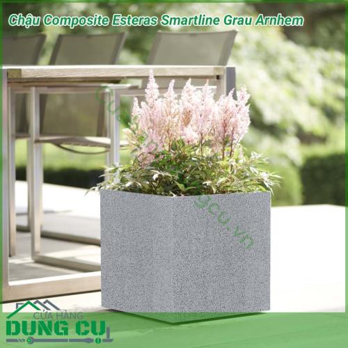 Chậu trồng hoa Composite Esteras Smartline Grau Arnhem được lấy ý tưởng từ các từ thiên nhiên được thiết kế mộc mạc kết hợp màu sắc trang nhã nhẹ nhàng đem lại sự sang trọng và tinh tế cho không gian nhà bạn.