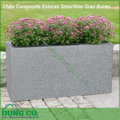 Chậu Composite Esteras Smartline Grau Buren được lấy ý tưởng từ các từ thiên nhiên được thiết kế mộc mạc kết hợp màu sắc trang nhã nhẹ nhàng đem lại sự sang trọng và tinh tế cho không gian nhà bạn.