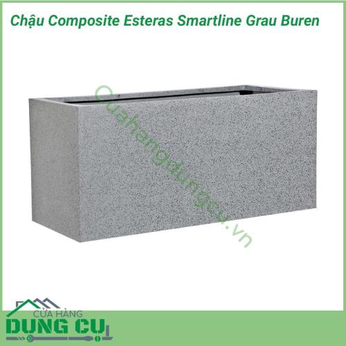 Chậu Composite Esteras Smartline Grau Buren được lấy ý tưởng từ các từ thiên nhiên được thiết kế mộc mạc kết hợp màu sắc trang nhã nhẹ nhàng đem lại sự sang trọng và tinh tế cho không gian nhà bạn.