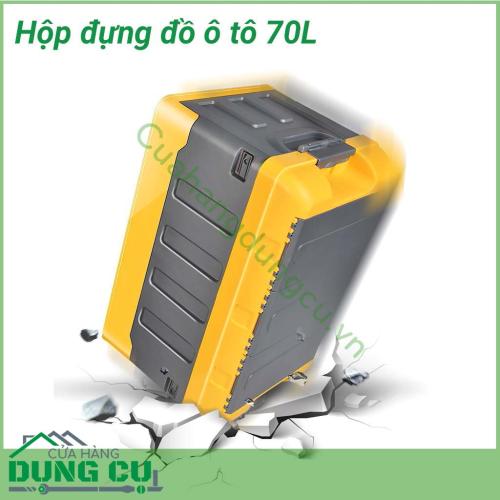 Hộp đựng đồ gấp gọn đa năng 70L sẽ là giải pháp tuyệt vời giúp bạn sắp xếp đồ đạc ngăn nắp và gọn gàng hơn. Đựng quần áo, thực phẩm đồ đạc trong nhà, thùng chứa trong xe hơi, đựng đồ picnic,...tiện lợi