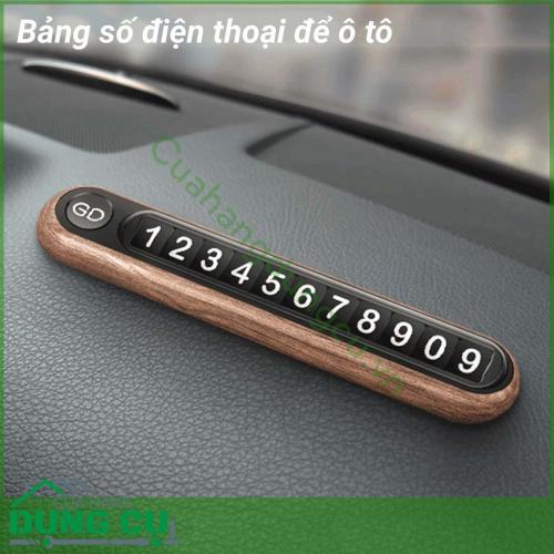 Bảng ghi số điện thoại trên ô tô là loại bảng ghi số điện thoại cho các chủ xe ô tô để gắn trong xe phục vụ mục đích liên lạc từ người khác khi cần. Bảng đỗ xe là giải pháp cho chủ xe khi cần đỗ xe gấp ở các khu vực lạ, gây cản trở cho người khác