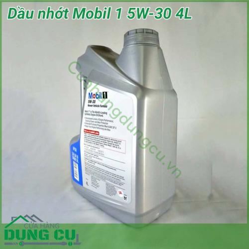 Nhớt động cơ Mobil 1 5W-30 4L là sản phẩm tuyệt hảo. Sản phẩm là loại dầu được thiết kế cho động cơ xăng và diesel mới nhất giúp cung cấp hiệu suất vận hành tối ưu, cung cấp nguồn năng lượng sạch và chống mài mòn cho động cơ của bạn.