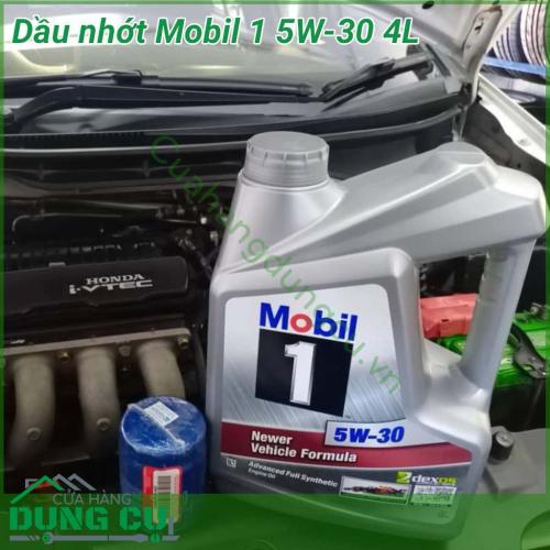 Nhớt động cơ Mobil 1 5W-30 4L là sản phẩm tuyệt hảo. Sản phẩm là loại dầu được thiết kế cho động cơ xăng và diesel mới nhất giúp cung cấp hiệu suất vận hành tối ưu, cung cấp nguồn năng lượng sạch và chống mài mòn cho động cơ của bạn.