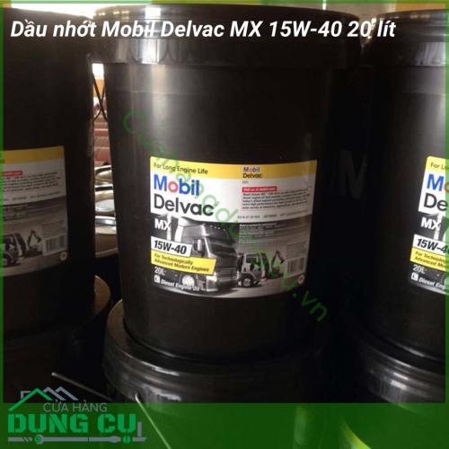 Dầu động cơ xe tải Mobil Delvac MX 15W-40 20L là dầu động cơ hiệu suất cao mang lại sự bôi trơn tuyệt vời cho động cơ diesel nhằm nâng cao tuổi thọ của động cơ. Mang đến sự an tâm khi sử dụng.