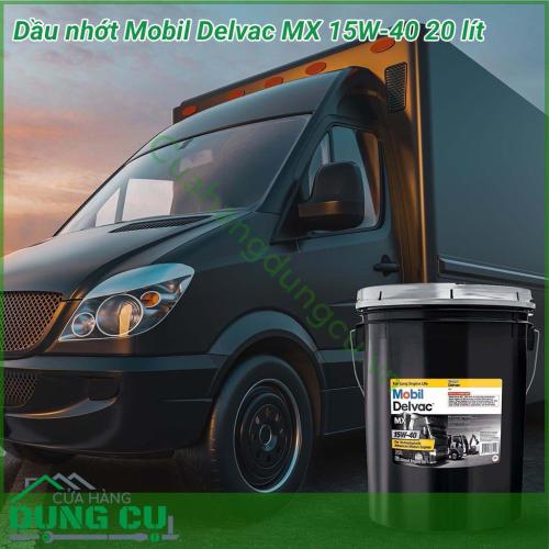 Dầu động cơ xe tải Mobil Delvac MX 15W-40 20L là dầu động cơ hiệu suất cao mang lại sự bôi trơn tuyệt vời cho động cơ diesel nhằm nâng cao tuổi thọ của động cơ. Mang đến sự an tâm khi sử dụng.